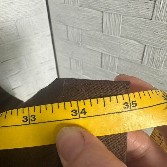 Calvin Klein women’s capris wide leg butterfly brown patch pockets fall - Picture 5 of 10